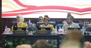 Paripurna Hari Jadi ke-500, Yamin: Ini Titik Awal Menyiapkan Banjarmasin bagi Anak Cucu Wali Kota Banjarmasin H. Muhammad Yamin HR menyampaikan bahwa peringatan Hari Jadi ke-500 tahun ini dilaksanakan secara lebih sederhana. Foto Dok Istimewa
