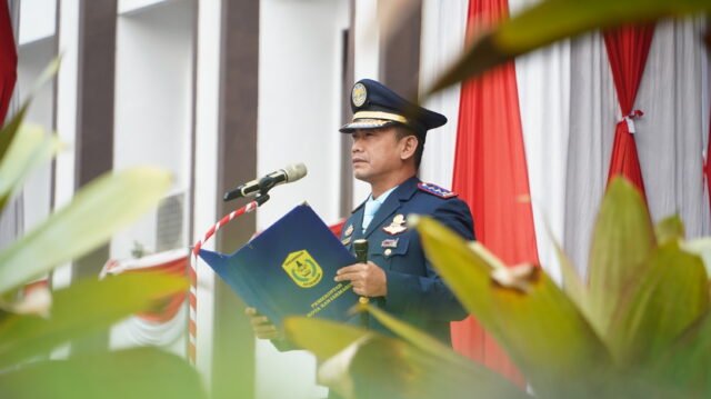 Wali Kota Banjarmasin H.M. Yamin HR menyampaikan amanat dalam peringatan Hari Perhubungan Nasional (Harhubnas) 2026. Foto Dok Istimewa Wali Kota Banjarmasin H.M. Yamin HR menyampaikan amanat dalam peringatan Hari Perhubungan Nasional (Harhubnas) 2026. Foto Dok Istimewa