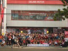 Trio Motor Perkuat Kedekatan dengan Masyarakat Lewat Start Your Day with Delima Sutoyo Peserta Ramaikan Start Your Day with Delima Sutoyo Fun Run di Banjarmasin. Foto Dok Trio Motor