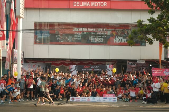 Peserta Ramaikan Start Your Day with Delima Sutoyo Fun Run di Banjarmasin. Foto Dok Trio Motor