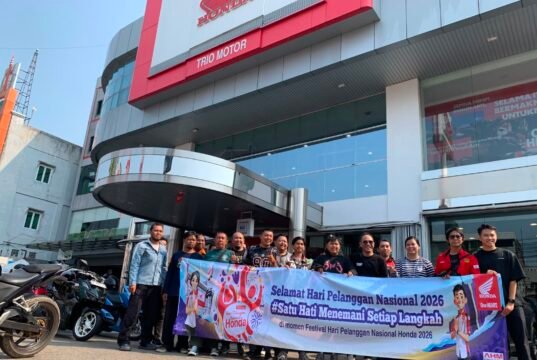 Honda Trio Motor Ajak Jurnalis, Komunitas, dan Konsumen Rayakan Hari Pelanggan Nasional Lewat Fun Padel Honda Trio Motor Rayakan Hari Pelanggan Nasional 2026 Bersama Jurnalis dan Komunitas. Foto Dok Istimewa