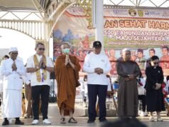 Doa Bersama Enam Agama Warnai Peringatan 500 Tahun Kota Banjarmasin Perwakilan enam agama mengikuti doa bersama dalam rangkaian peringatan Hari Jadi ke-500 Kota Banjarmasin di Halaman Balai Kota Banjarmasin, Minggu (20/9/2026). Foto Dok Istimewa