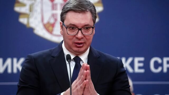 Presiden Serbia Aleksandar Vucic resmi meninggalkan jabatannya pada Minggu (27/9/2026) Presiden Serbia Aleksandar Vucic resmi meninggalkan jabatannya pada Minggu (27/9/2026)