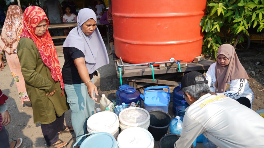 Empat Tandon Disiapkan untuk Memenuhi Kebutuhan Air Bersih Warga Kuin Cerucuk. Foto Dok Istimewa