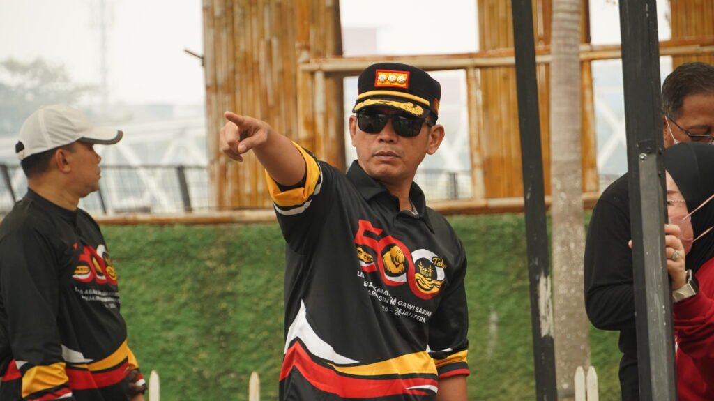 Wali Kota Banjarmasin, H. M. Yamin HR Tinjau Penataan Kawasan Kampung Ketupat. Foto Dok Istimewa