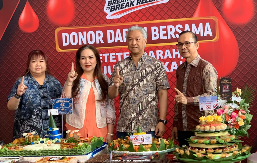 Perwakilan PT Trio Motor mengikuti rangkaian kegiatan peringatan HUT ke-61 perusahaan di Banjarmasin, yang turut diisi kegiatan sosial Donor Darah Trio Motor Peduli. Foto Dok Istimewa