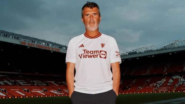 Roy Keane menjadi satu di antara model jersei ketiga Manchester United untuk musim 2023/2024. (dok. Adidas) Roy Keane menjadi satu di antara model jersei ketiga Manchester United untuk musim 2023/2024. (dok. Adidas)